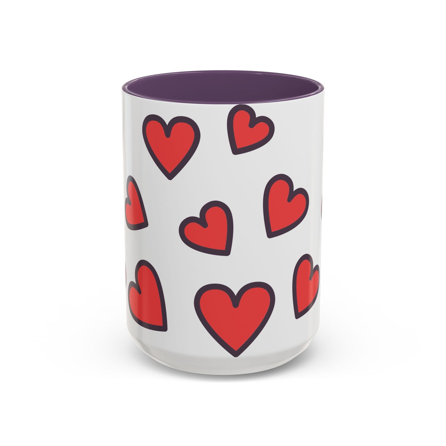 Hearts Accent Coffee Mug - Perfect Gift for Dog Lovers