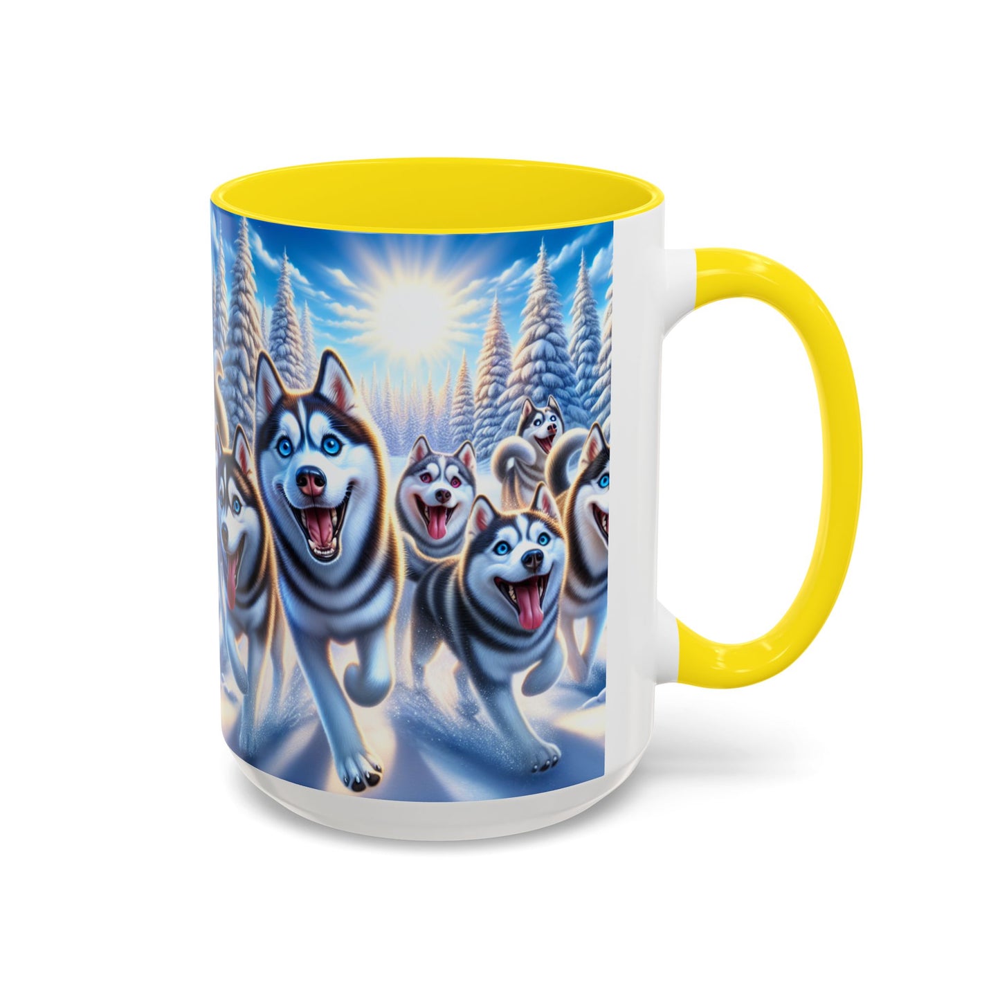 Siberian Husky Accent Coffee Mug - Perfect Gift for Dog Lovers