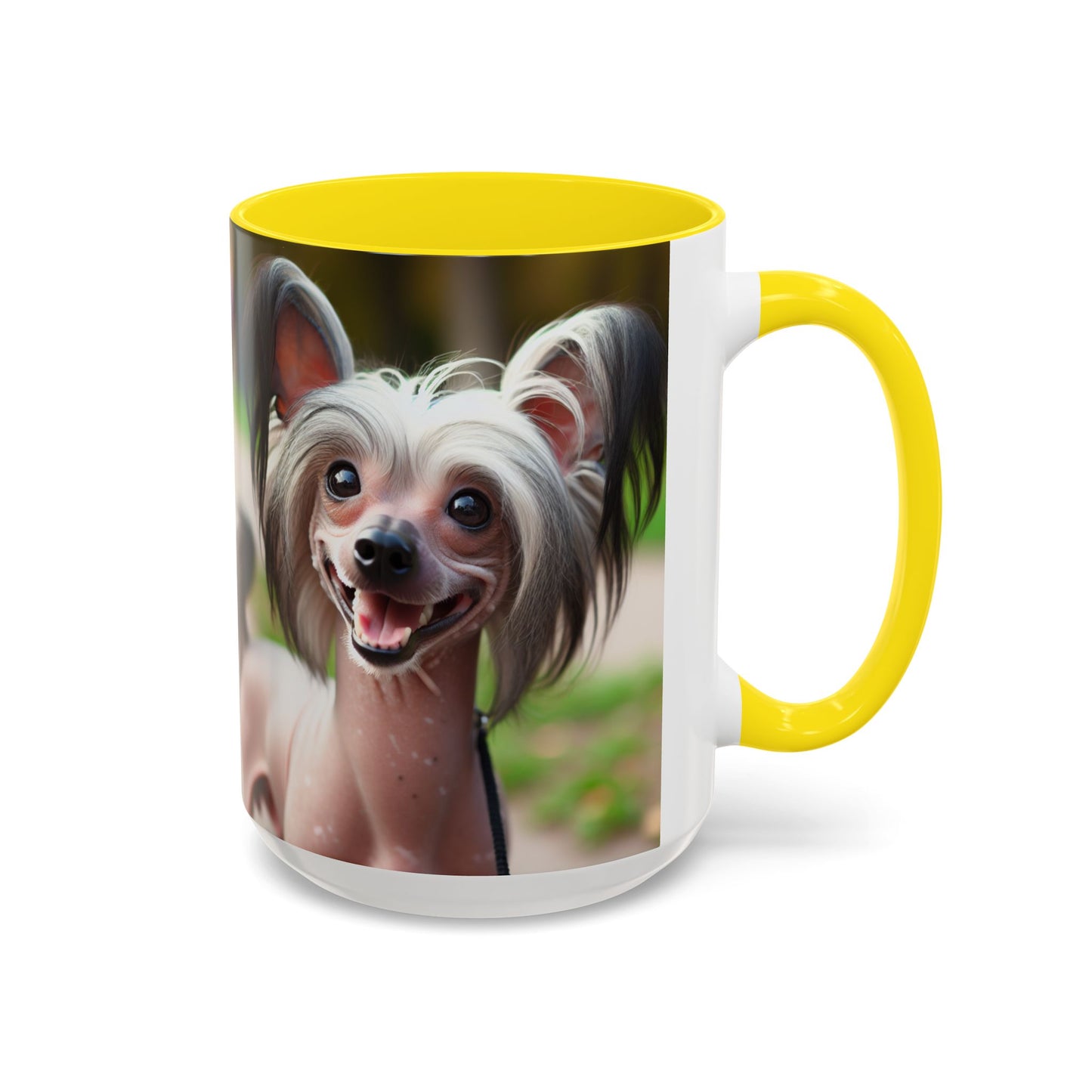 Chinese Crested Dog Accent Coffee Mug - Perfect Gift for Dog Lovers