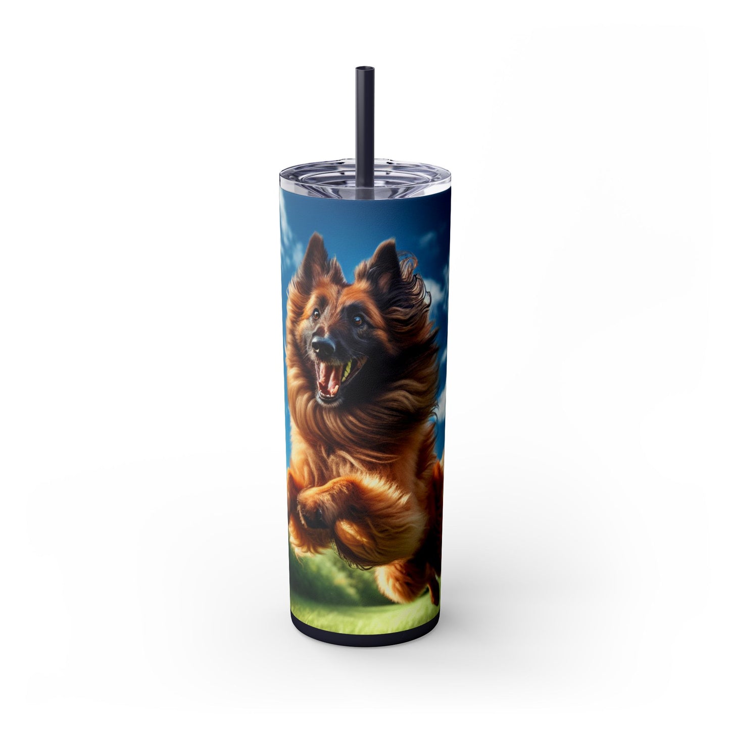 Belgian Shepherd Dog Laekenois Tumbler with Straw, 20oz