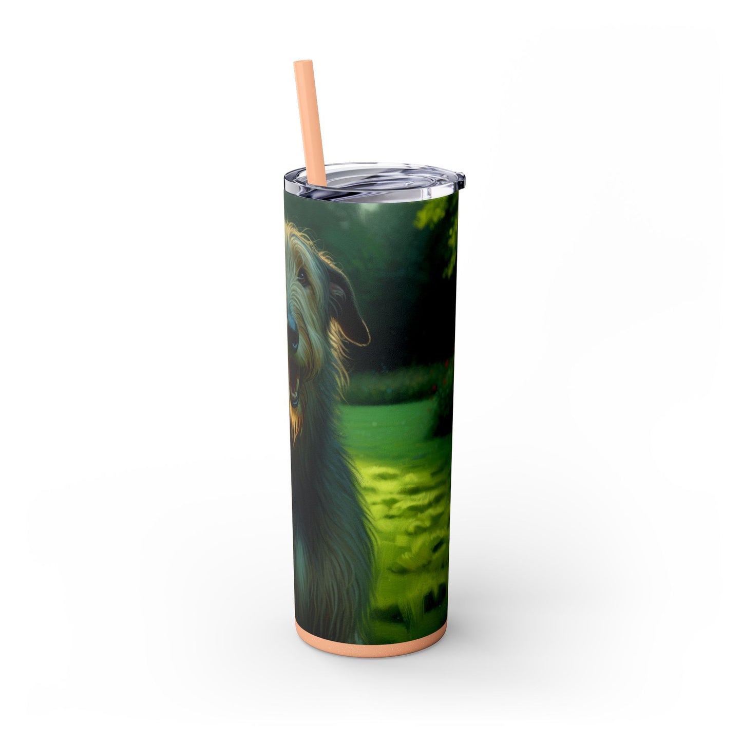 Irish Wolfhound Tumbler with Straw, 20oz
