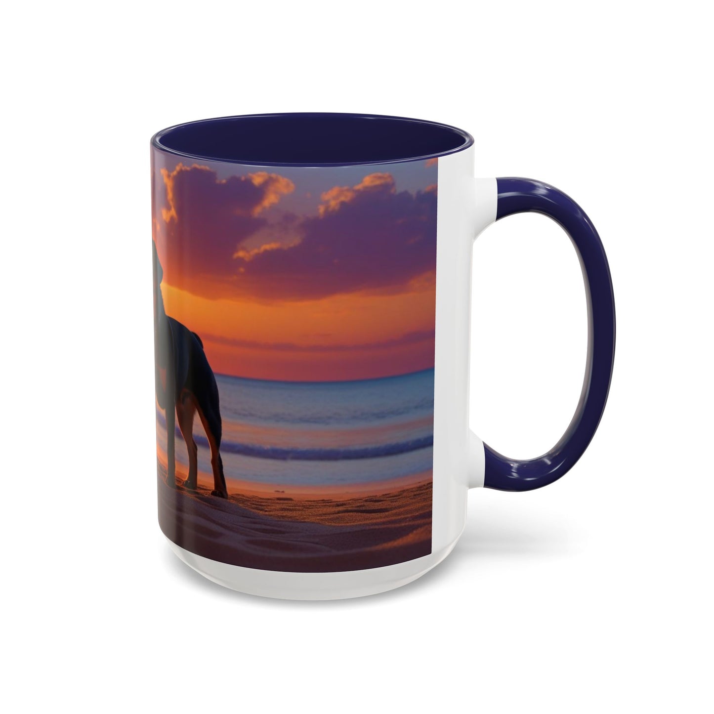 Rottweiler Love Accent Coffee Mug - Perfect Gift for Dog Lovers