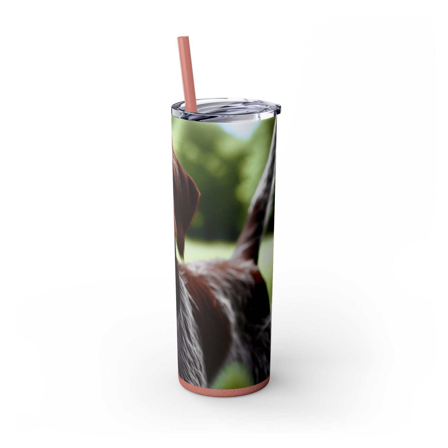 Wirehaired Slovakian Pointer Skinny Tumbler with Straw, 20oz