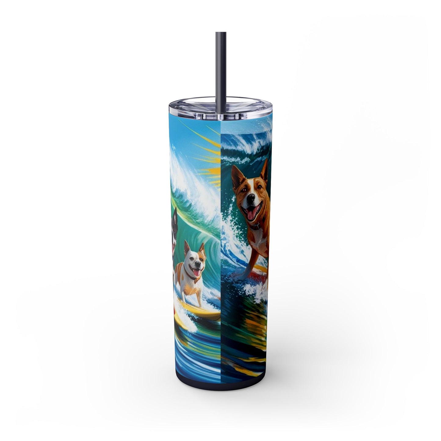 Surf Dogs Tumbler with Straw, 20oz