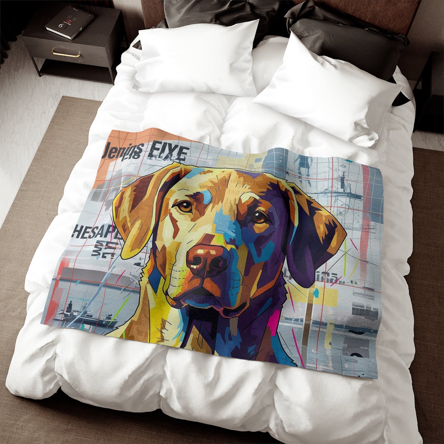 Manta tipo sudadera con diseño de Chesapeake Bay Retriever