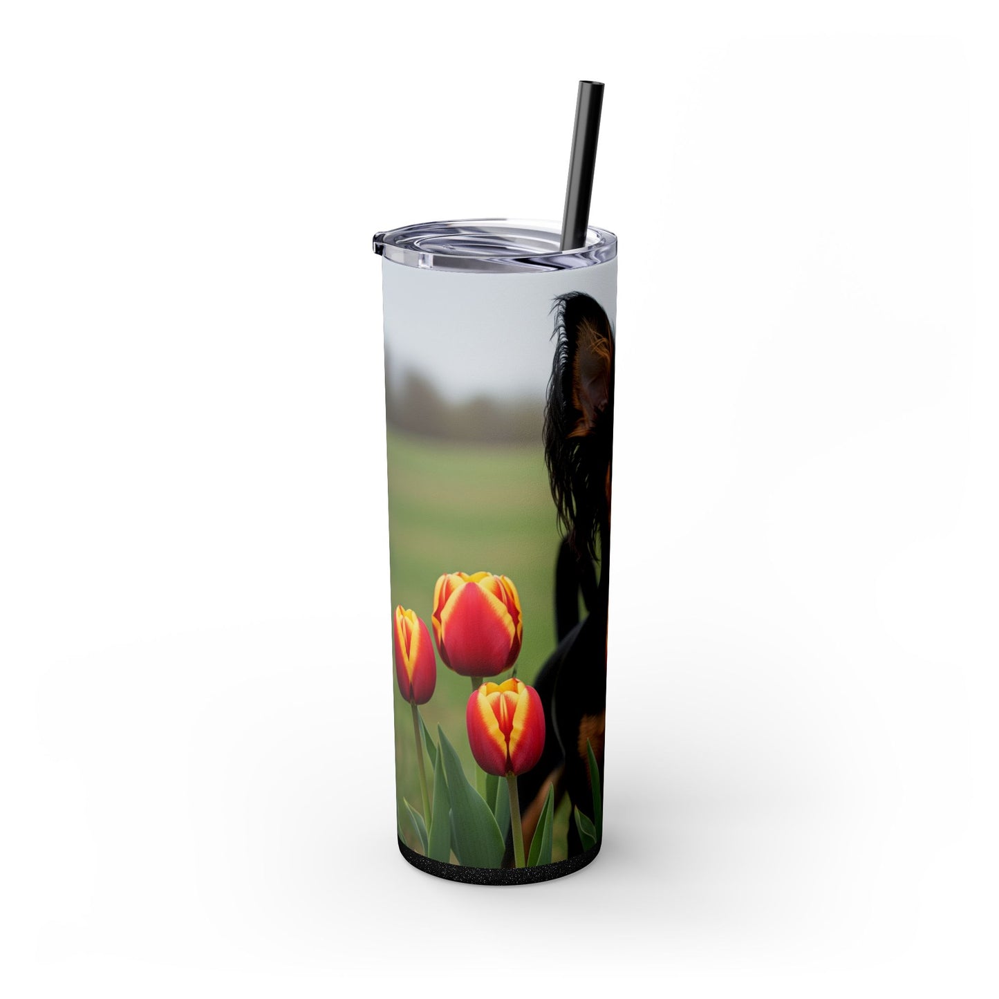 Russian Toy Skinny Tumbler with Straw, 20oz