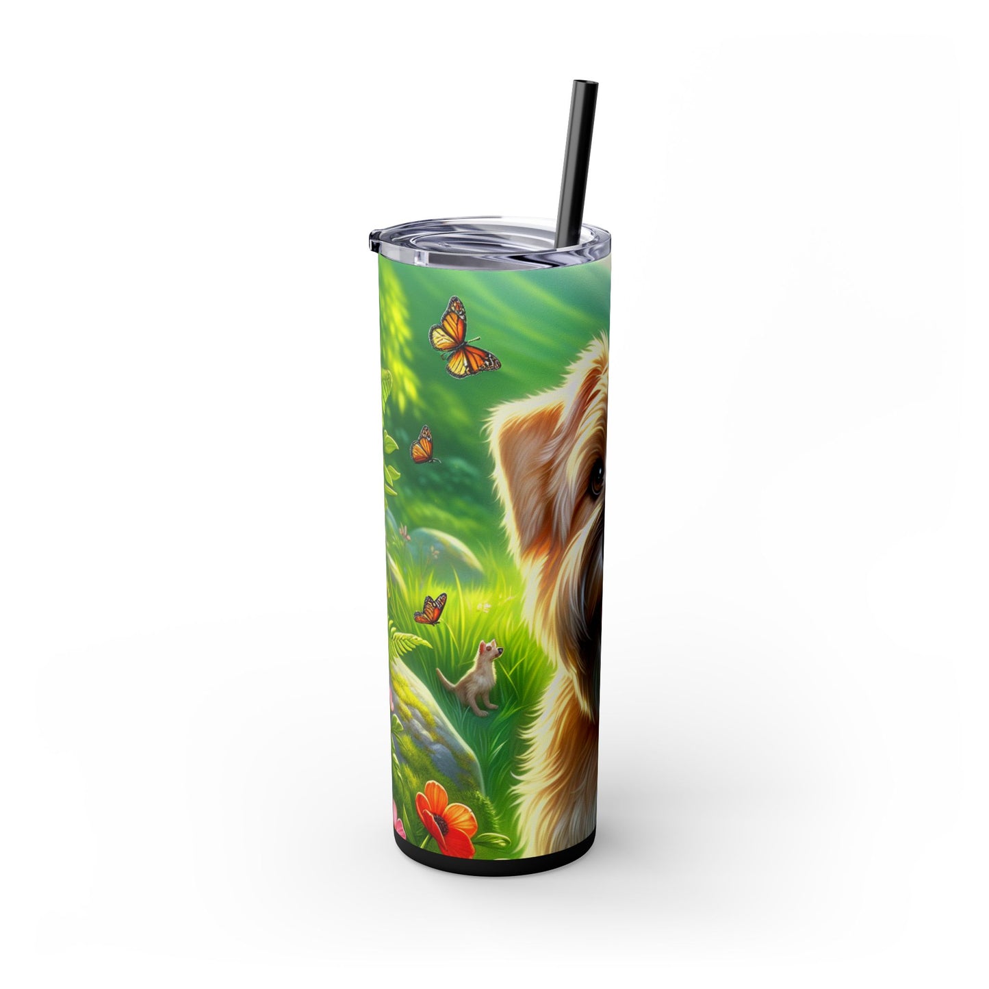 Glen of Imaal Terrier Tumbler with Straw, 20oz