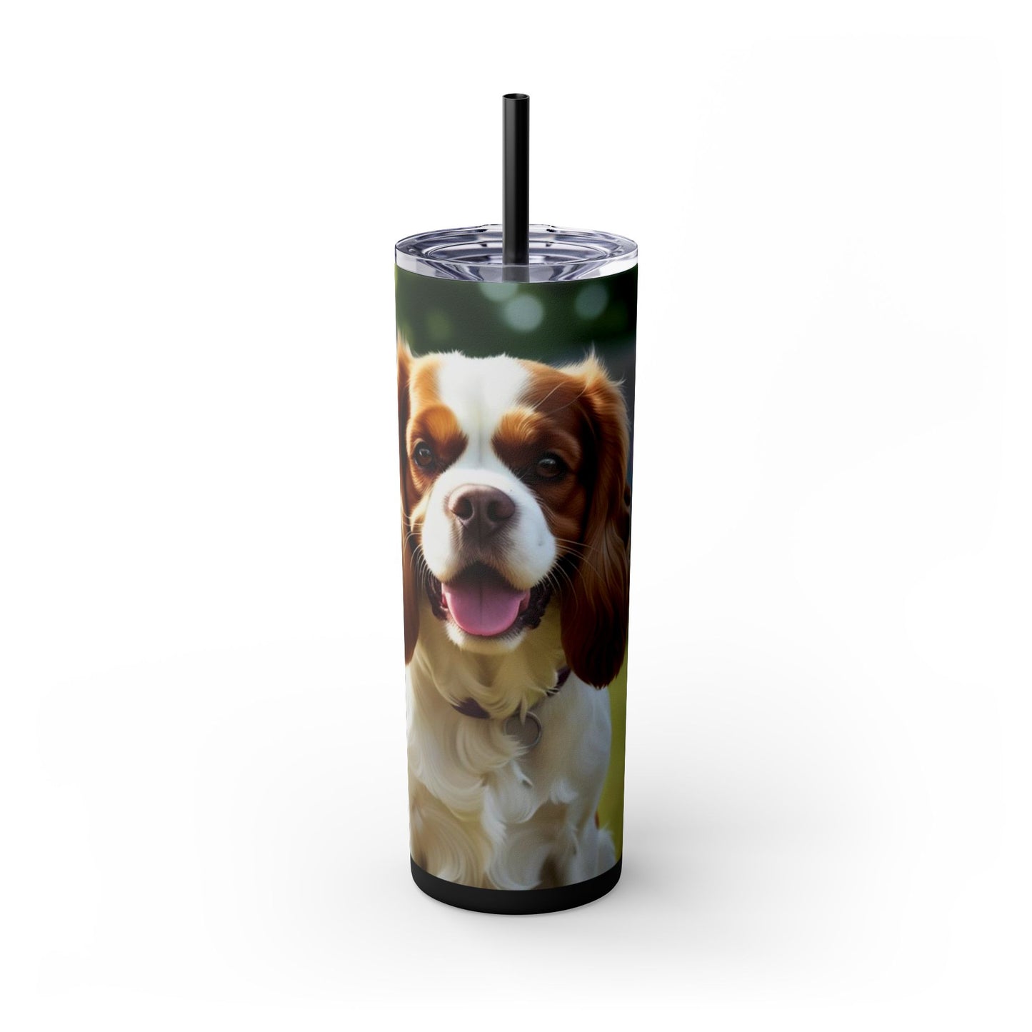 King Charles Spaniel Tumbler with Straw, 20oz