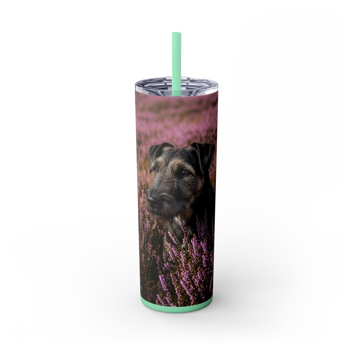 Glen of Imaal Terrier Skinny Tumbler with Straw, 20oz