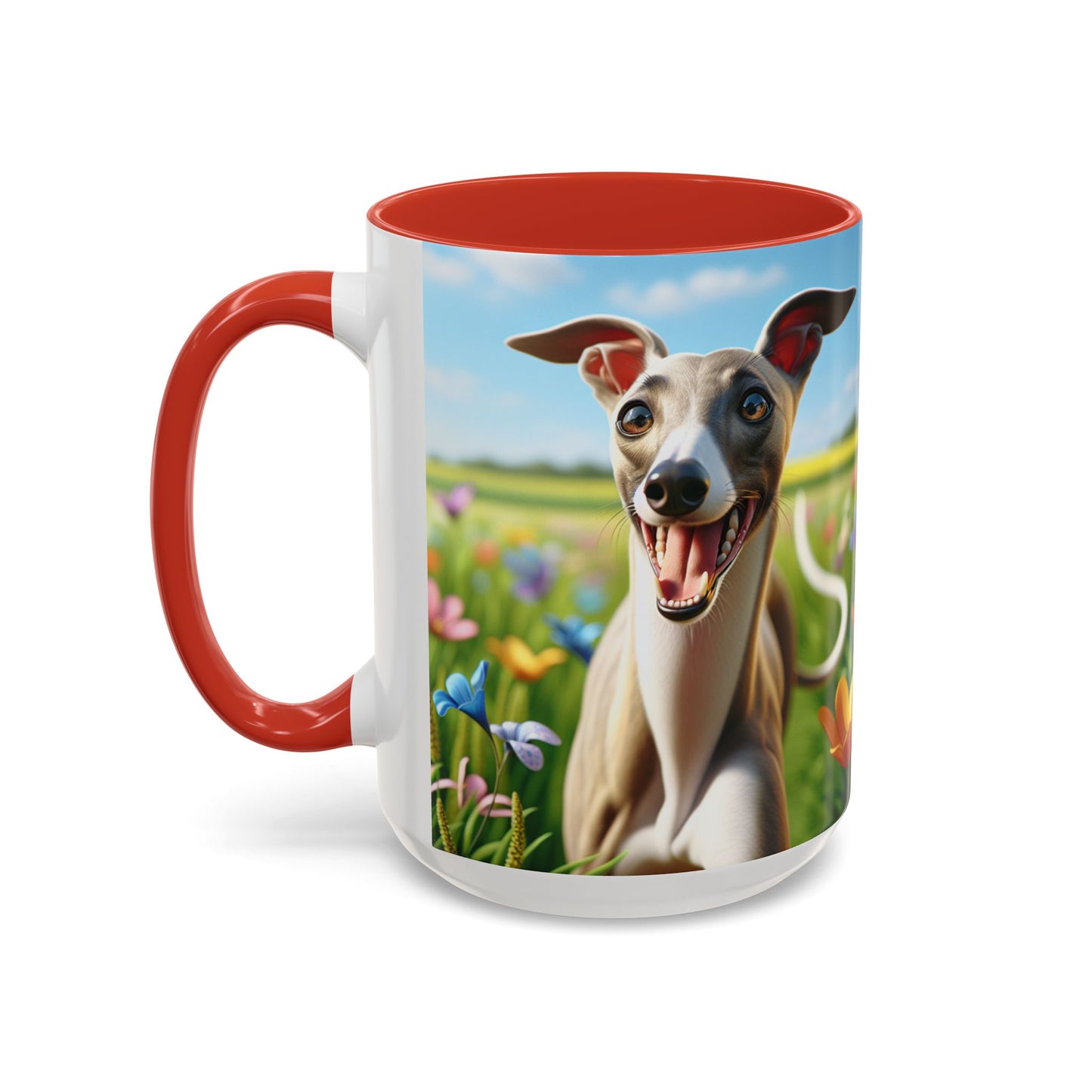 Whippet Accent Coffee Mug - Perfect Gift for Dog Lovers
