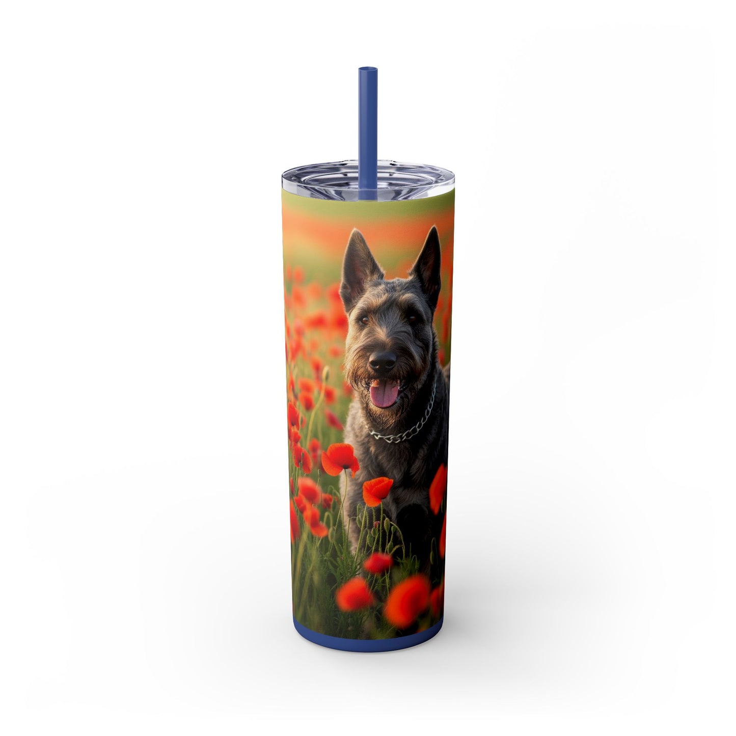 Bouvier des Ardennes Tumbler with Straw, 20oz