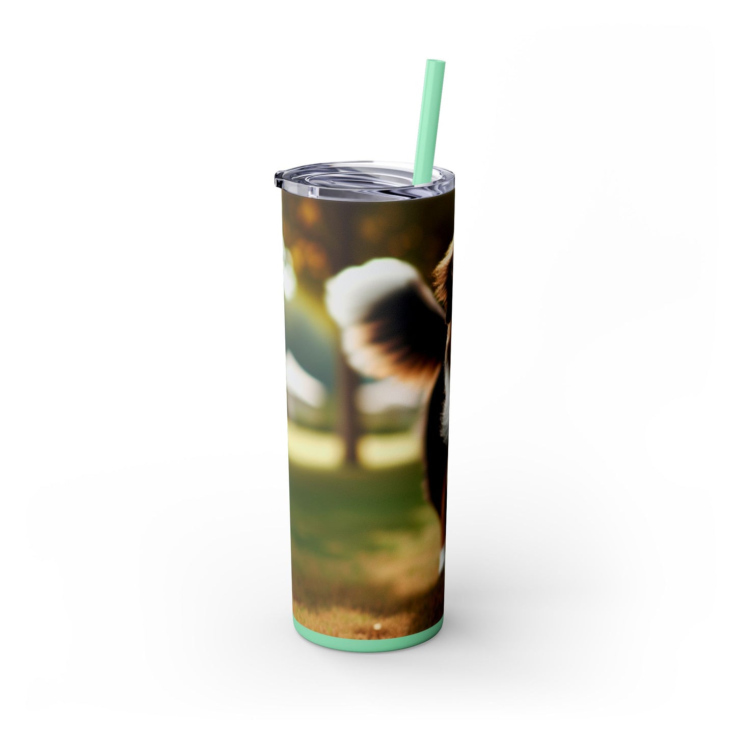 Miniature American Shepherd Tumbler with Straw, 20oz