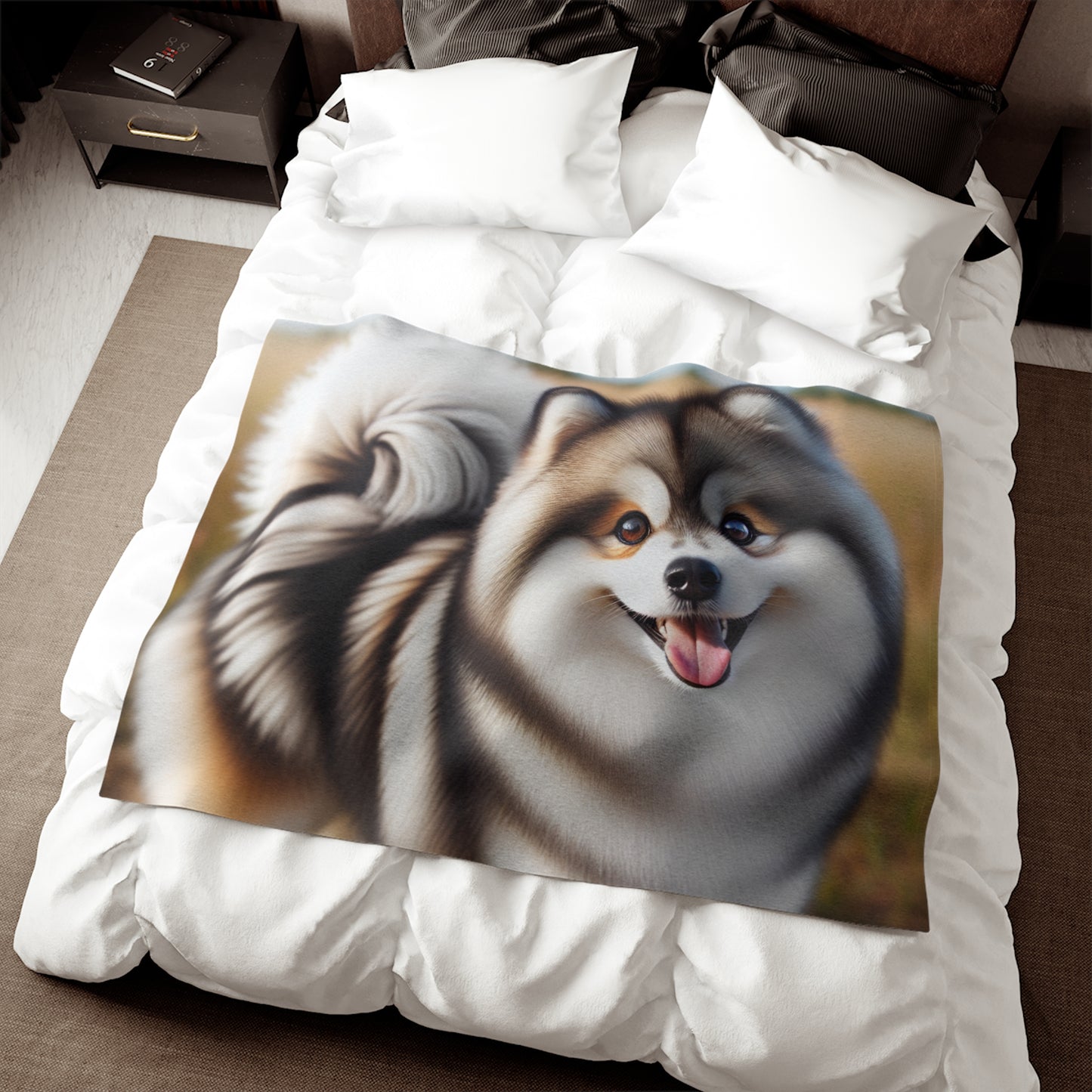 Pomsky Sweatshirt Blanket