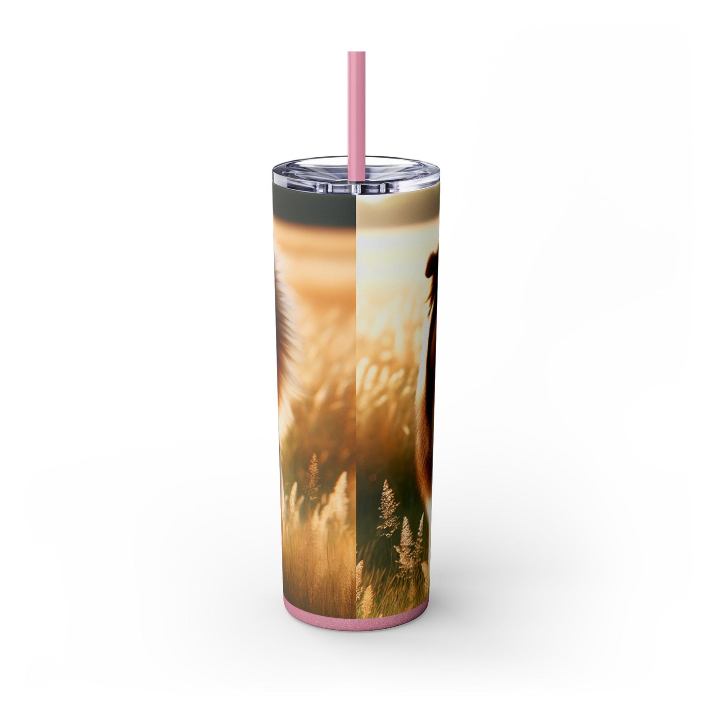 Bohemian Shepherd Tumbler with Straw, 20oz