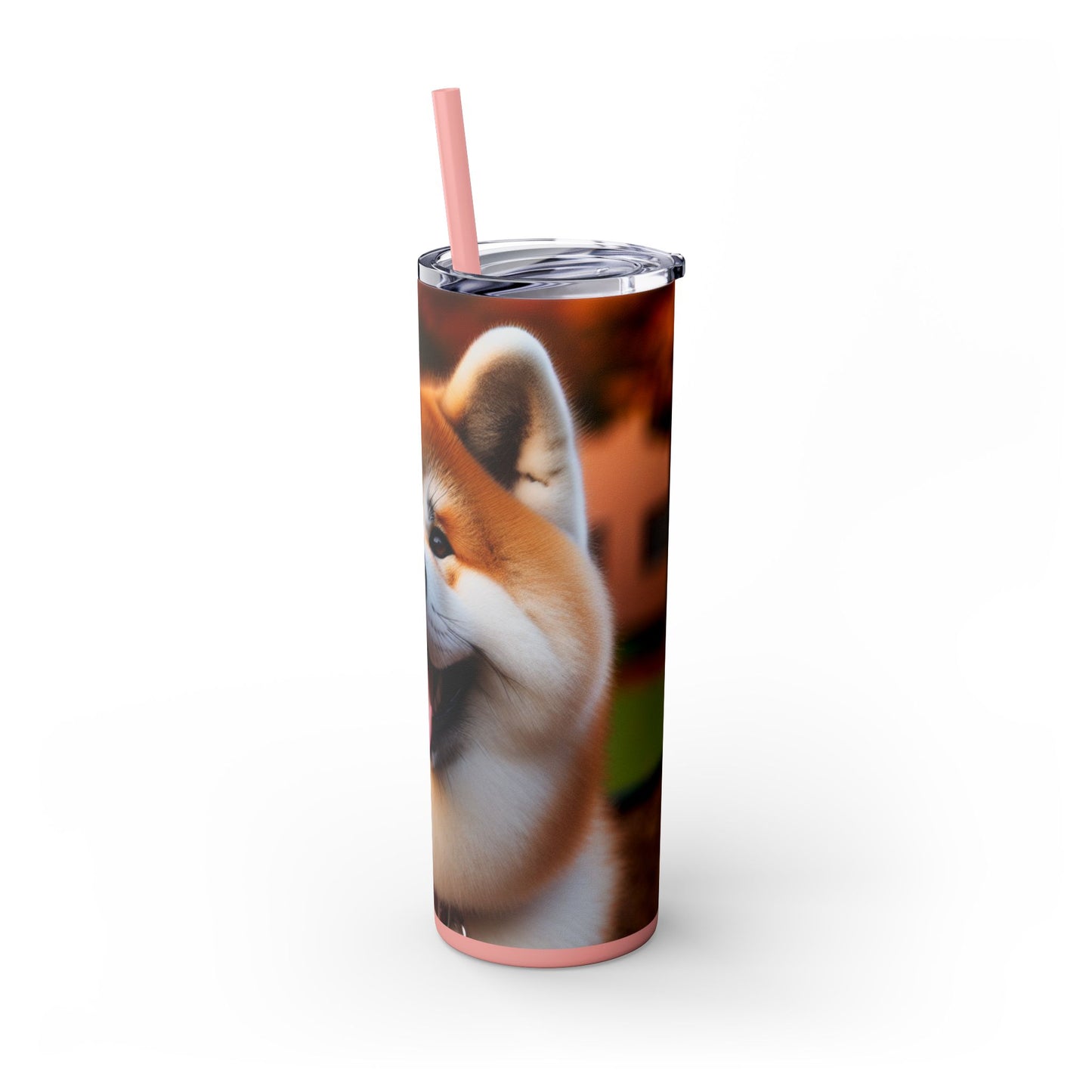 Japanese Akitainu Tumbler with Straw, 20oz