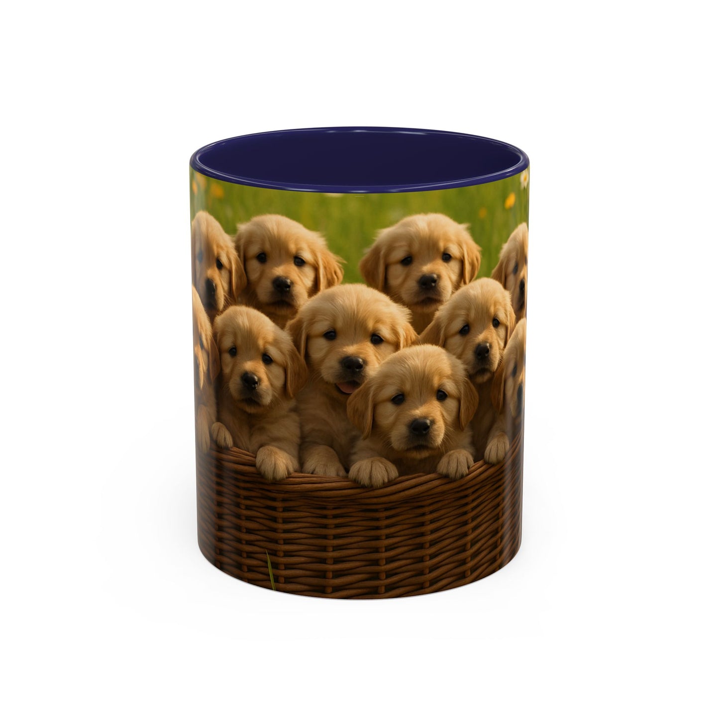 Golden Retriever puppies Accent Coffee Mug - Perfect Gift for Dog Lovers