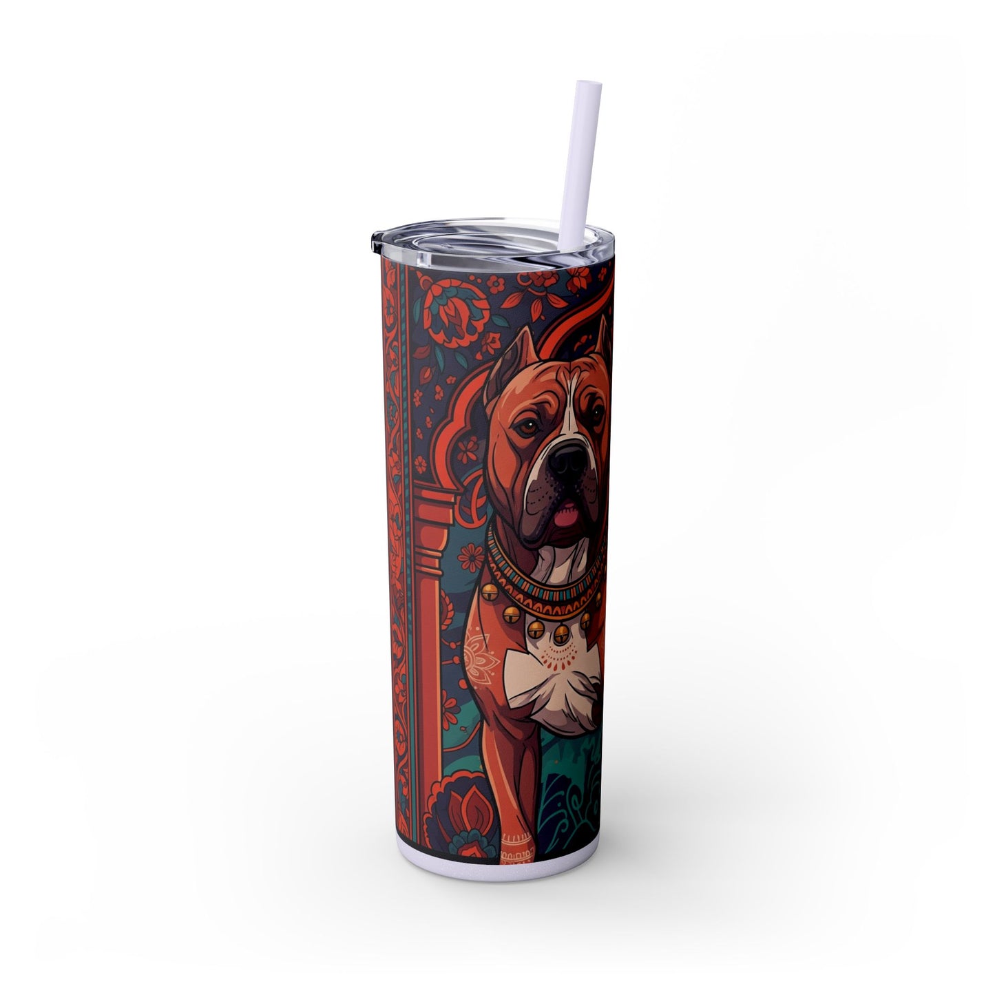 Bully Kutta Skinny Tumbler with Straw, 20oz
