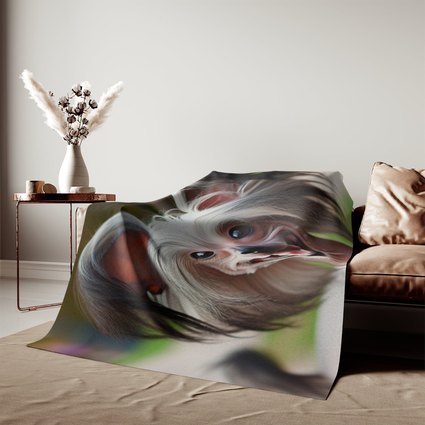 Chinese Crested Dog Sweatshirt Blanket