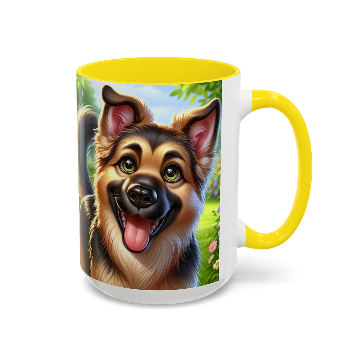 German Shepherd Accent Coffee Mug - Perfect Gift for Dog Lovers