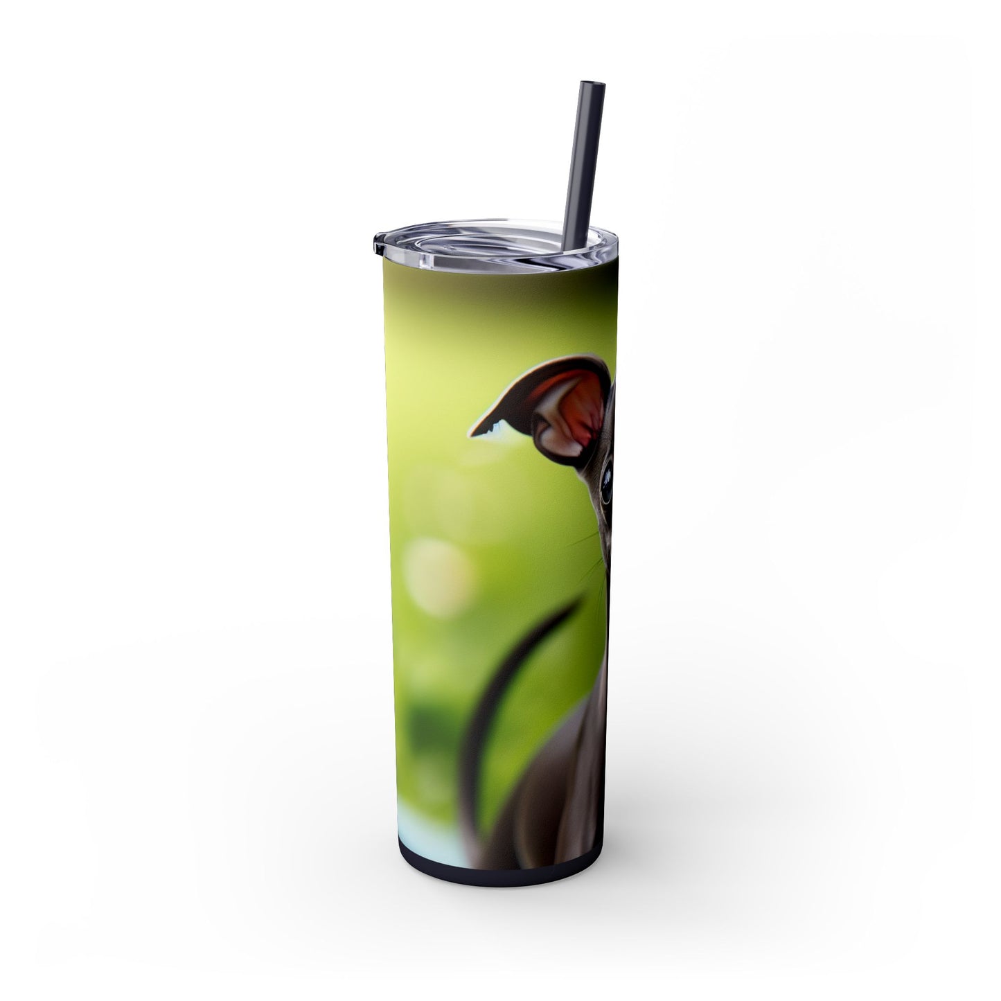Italian Greyhound Tumbler with Straw, 20oz