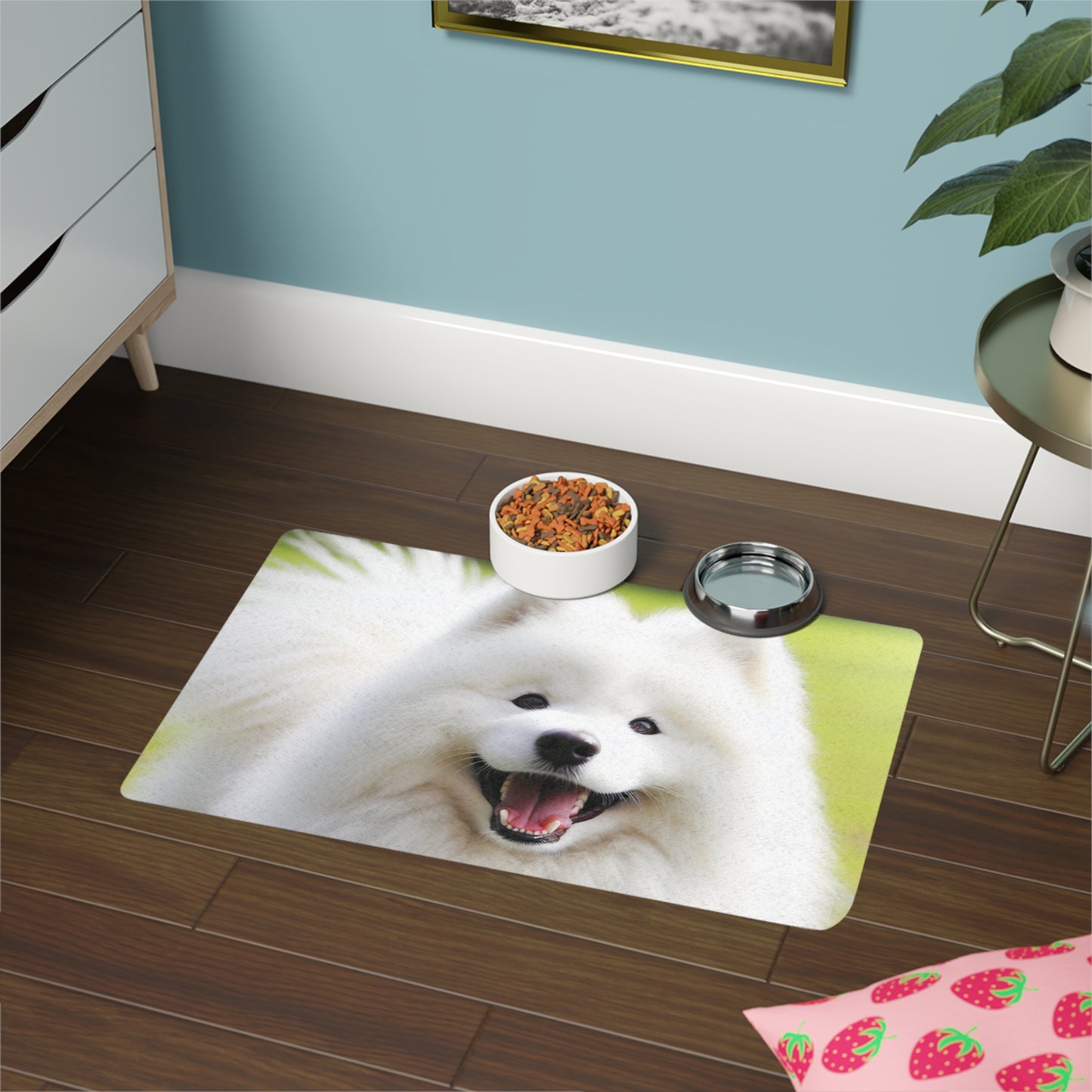 Pet Food Mat (12x18) - Samoyed