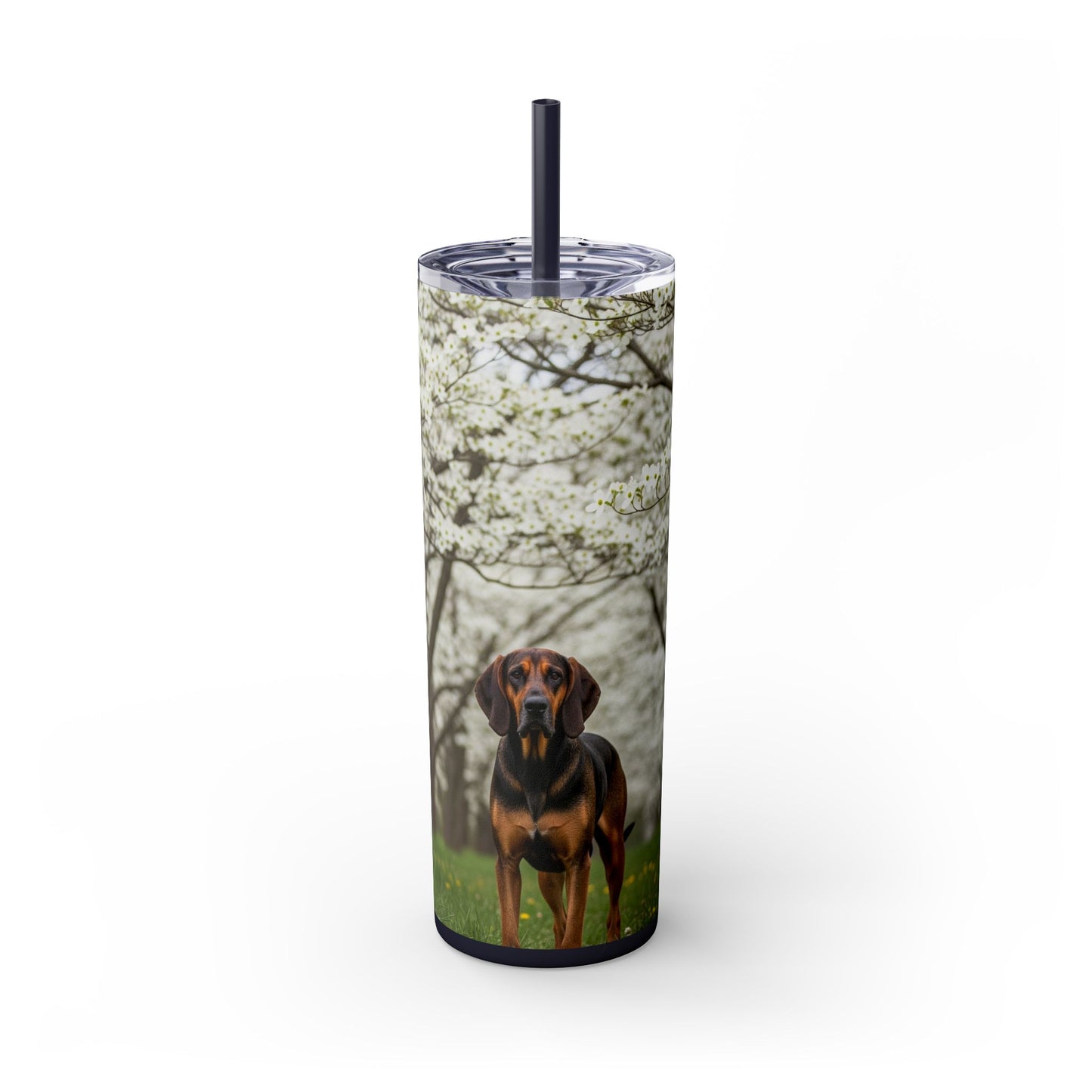 Plott Hound Tumbler with Straw, 20oz