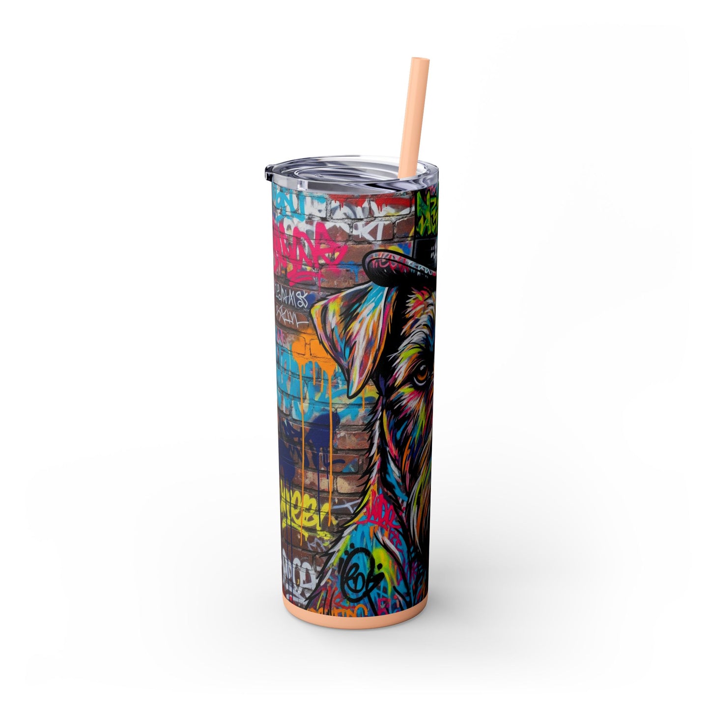Teddy Roosevelt Terrier Tumbler with Straw, 20oz
