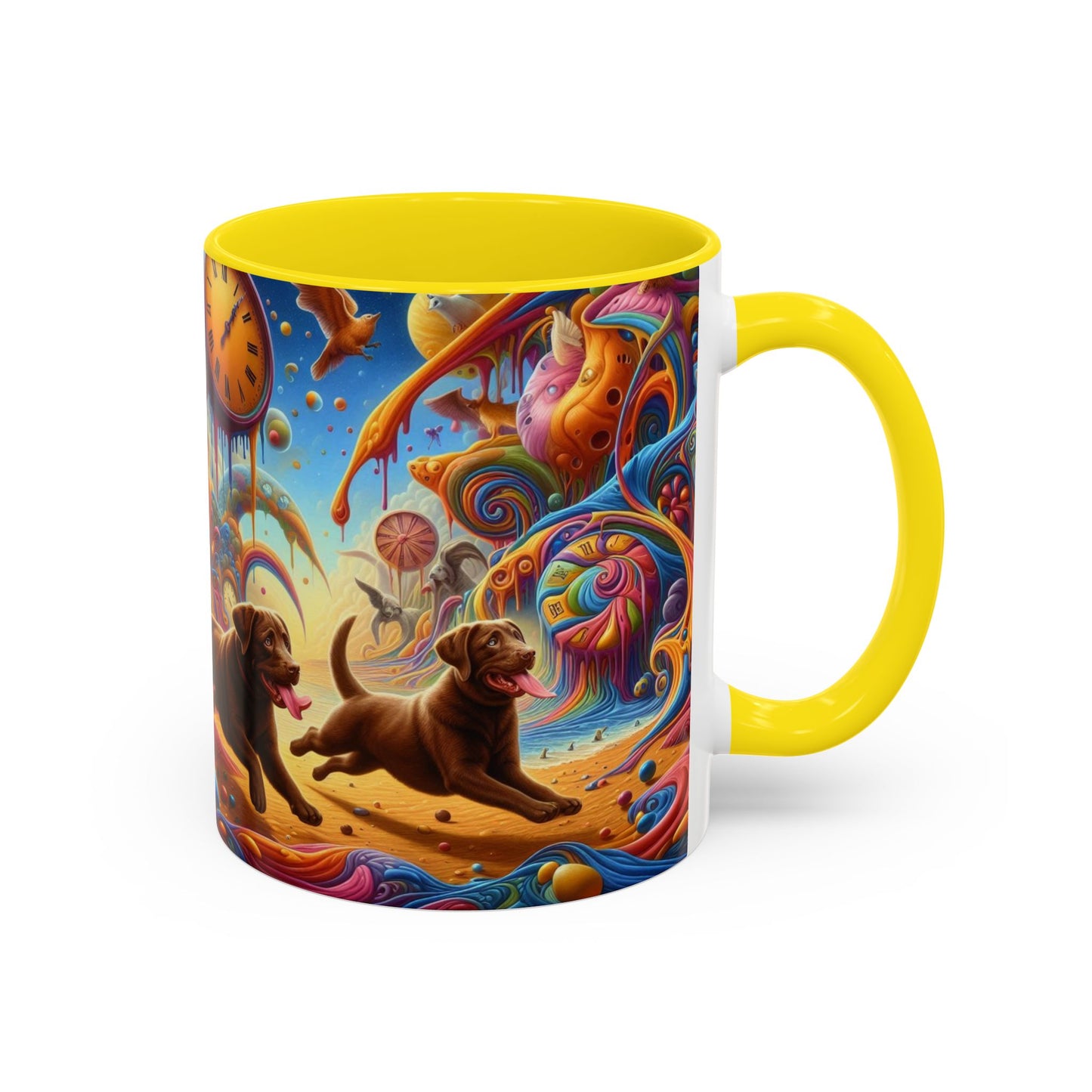 Chocolate Labrador Accent Coffee Mug - Perfect Gift for Dog Lovers