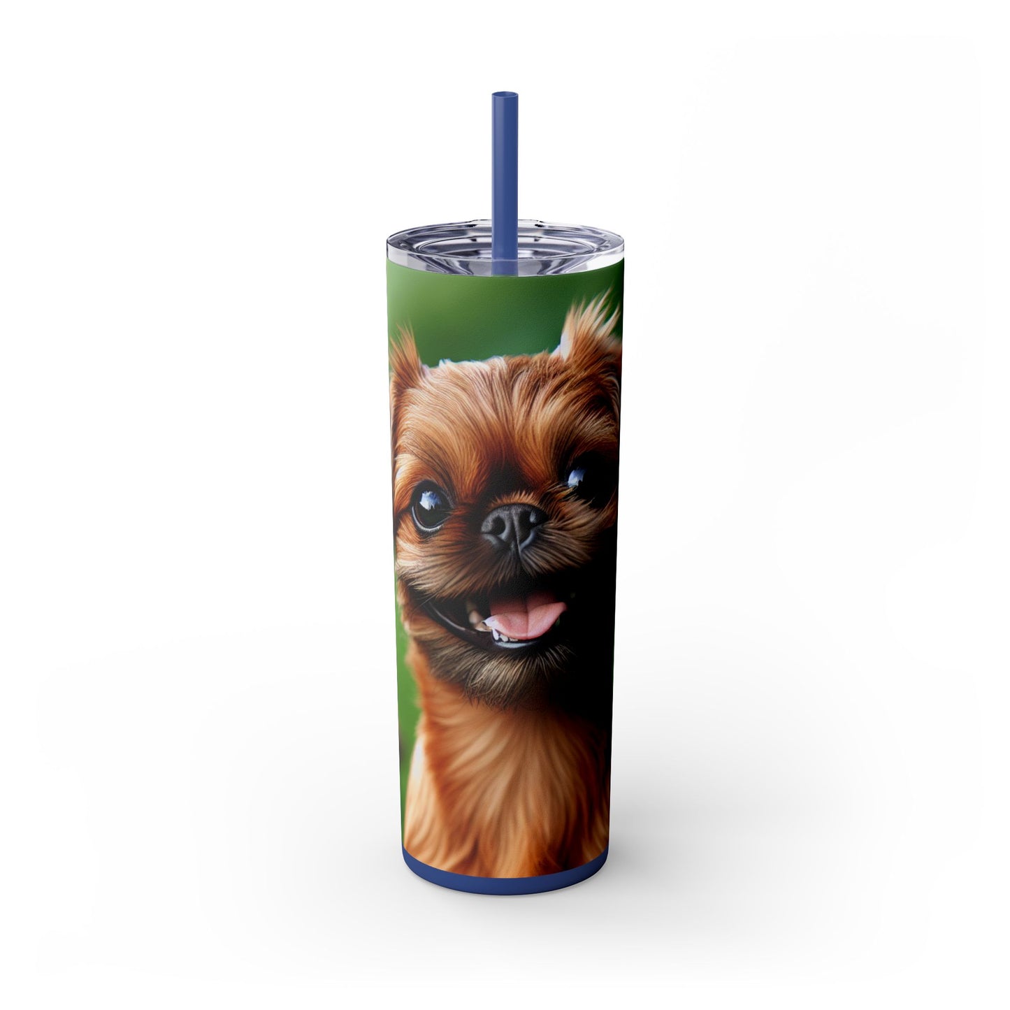 Brussels Griffon Tumbler with Straw, 20oz