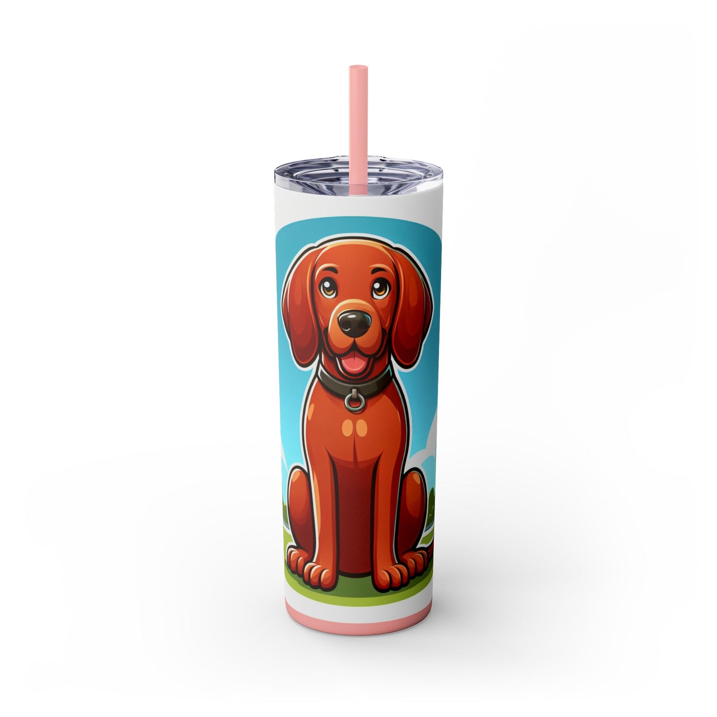 Redbone Coonhound Tumbler with Straw, 20oz
