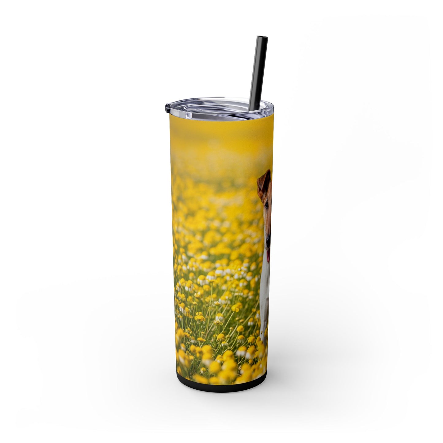 Smooth Fox Terrier Tumbler with Straw, 20oz