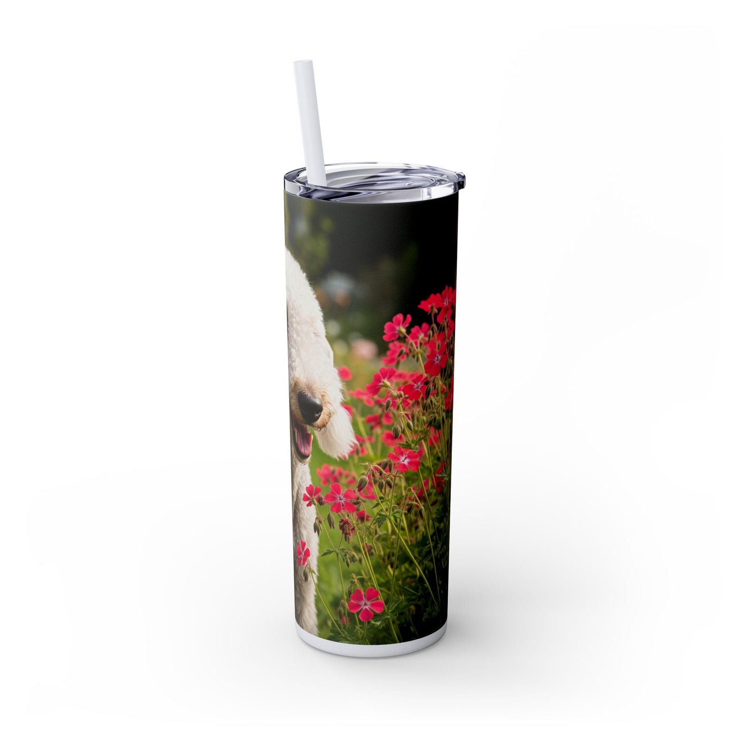 Bedlington Terrier Tumbler with Straw, 20oz