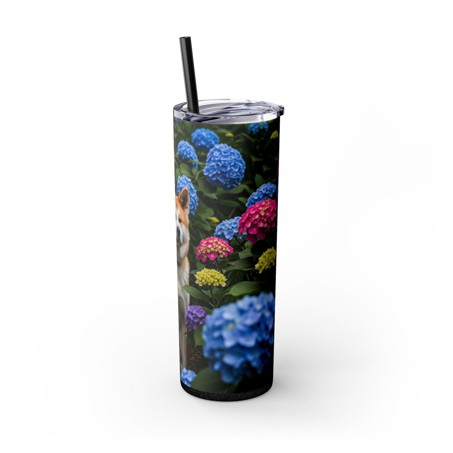 Akita Skinny Tumbler with Straw, 20oz