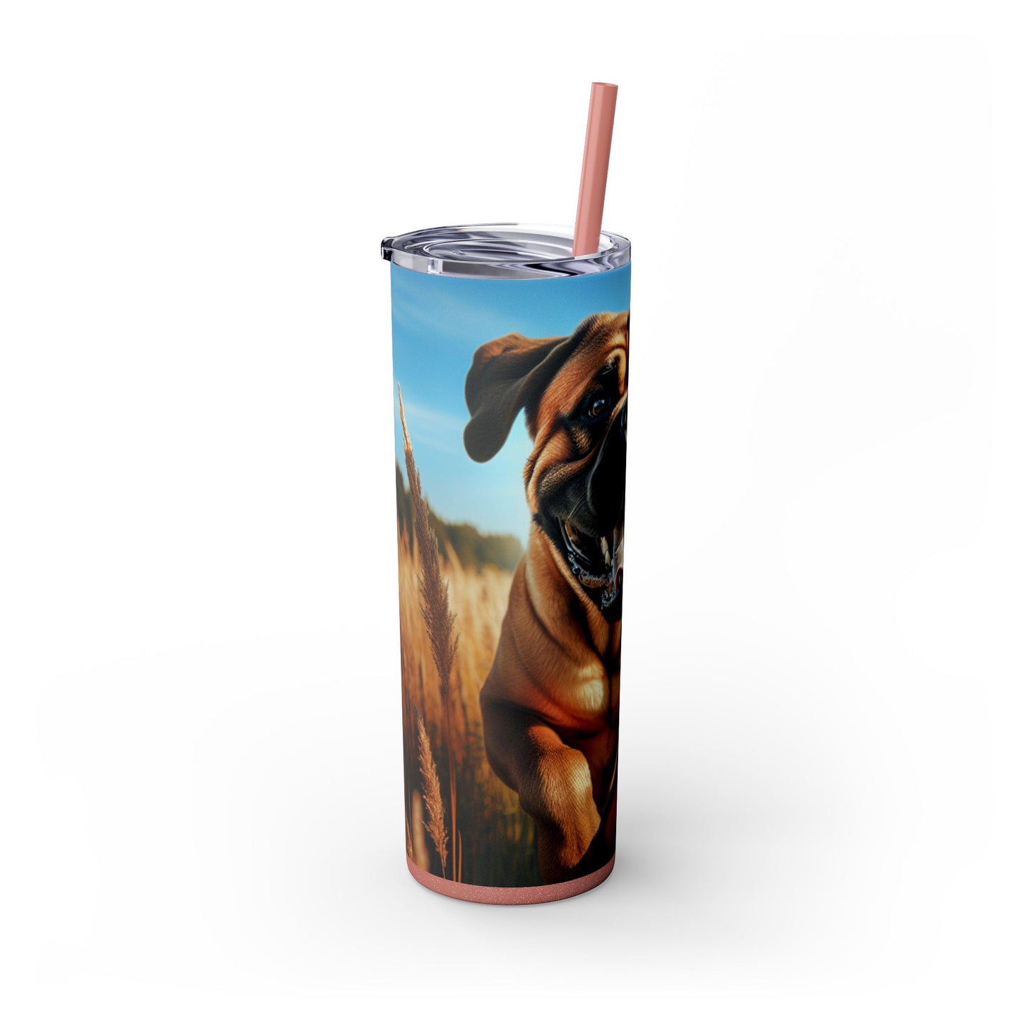 Bullmastiff Tumbler with Straw, 20oz