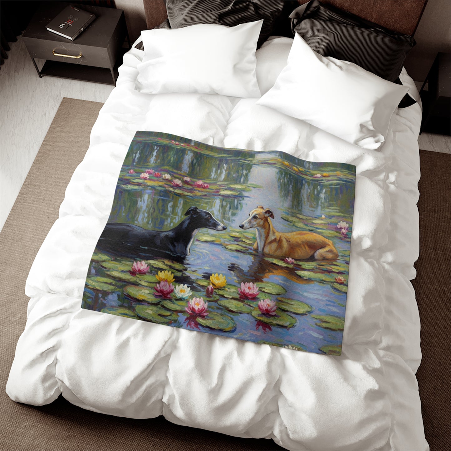 Greyhound Sweatshirt Blanket