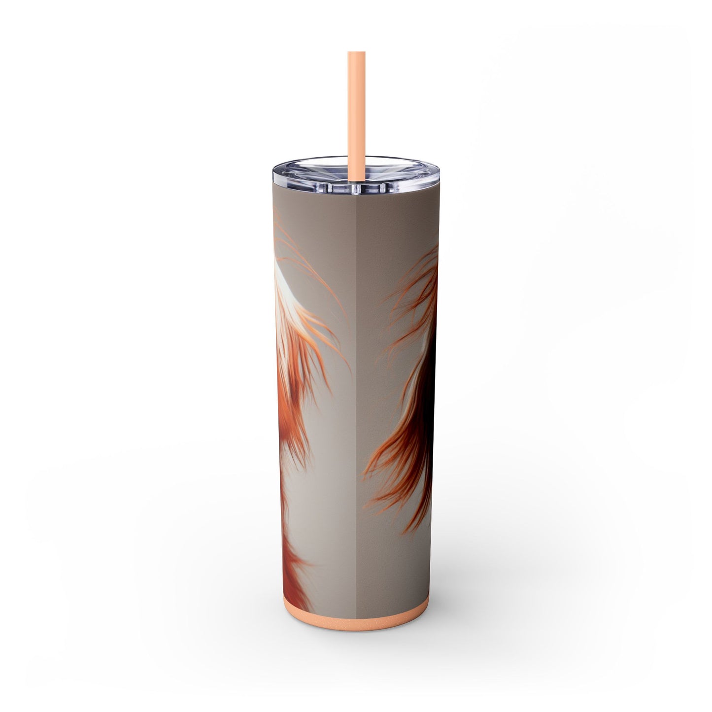 Irish Red and White Setter Tumbler with Straw, 20oz