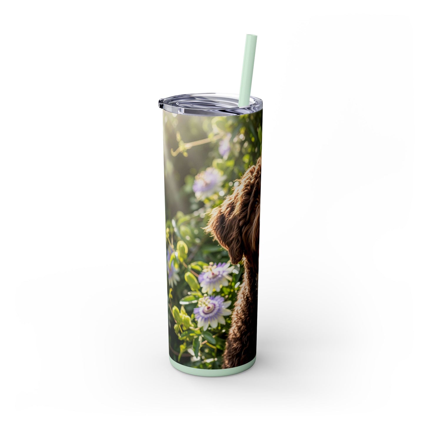 Spanish Water Dog Tumbler with Straw, 20oz