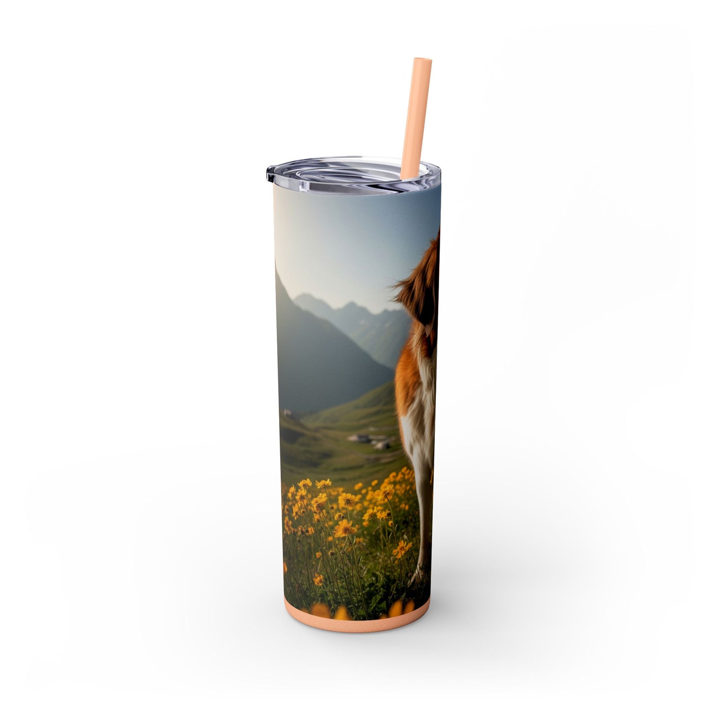 Saint Bernard Tumbler with Straw, 20oz