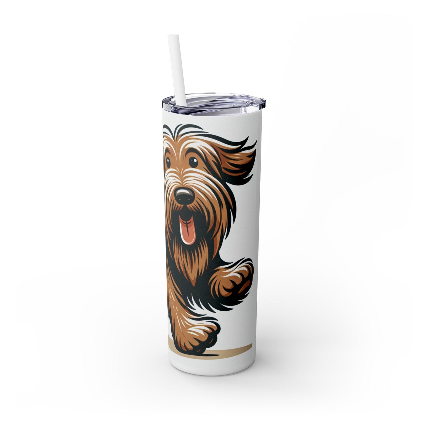 Otterhound Skinny Tumbler with Straw, 20oz