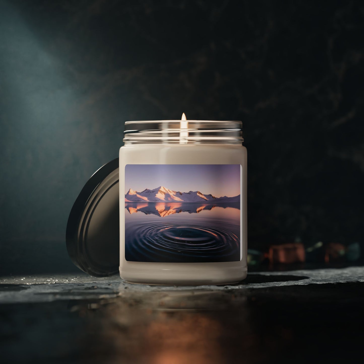 Ripple in a Snowy Mountain Lake- Scented Soy Candle, 9oz