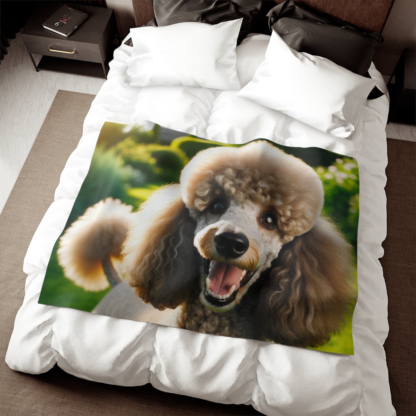 Standard Poodle Sweatshirt Blanket