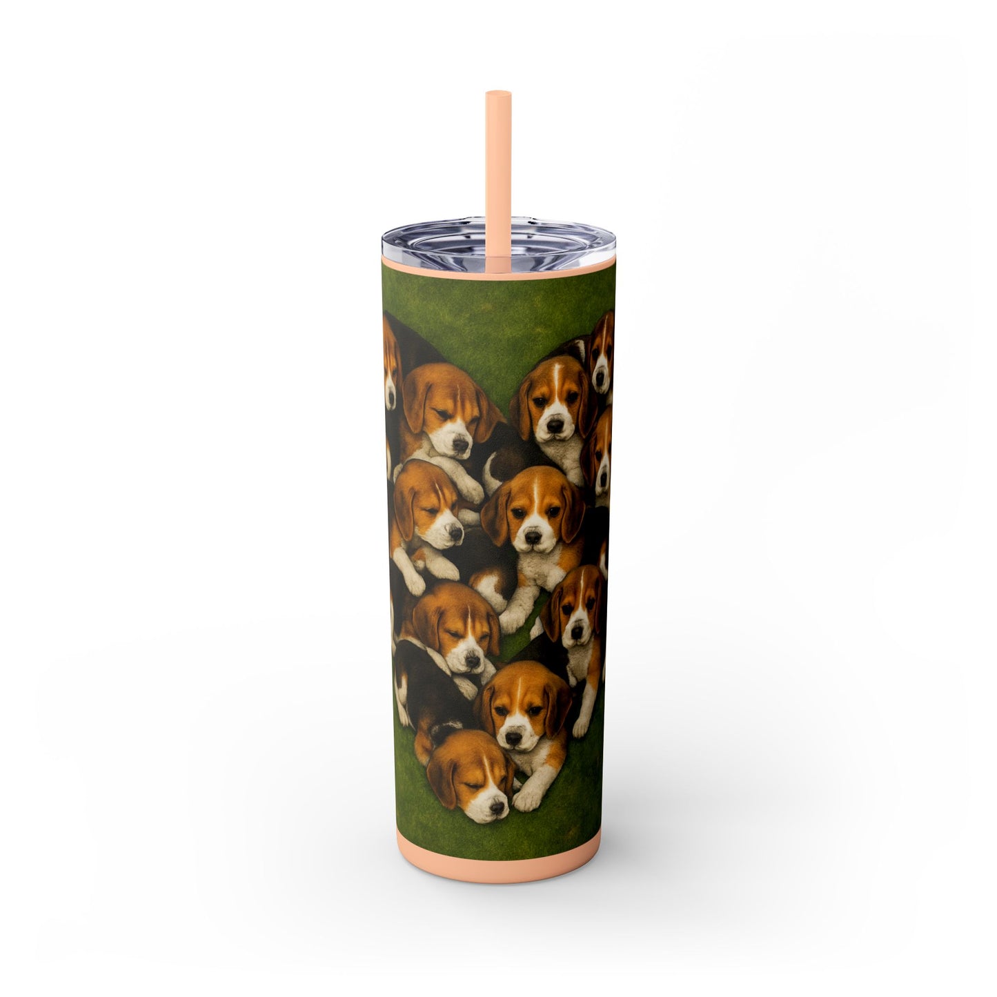 Beagle puppies Tumbler with Straw, 20oz