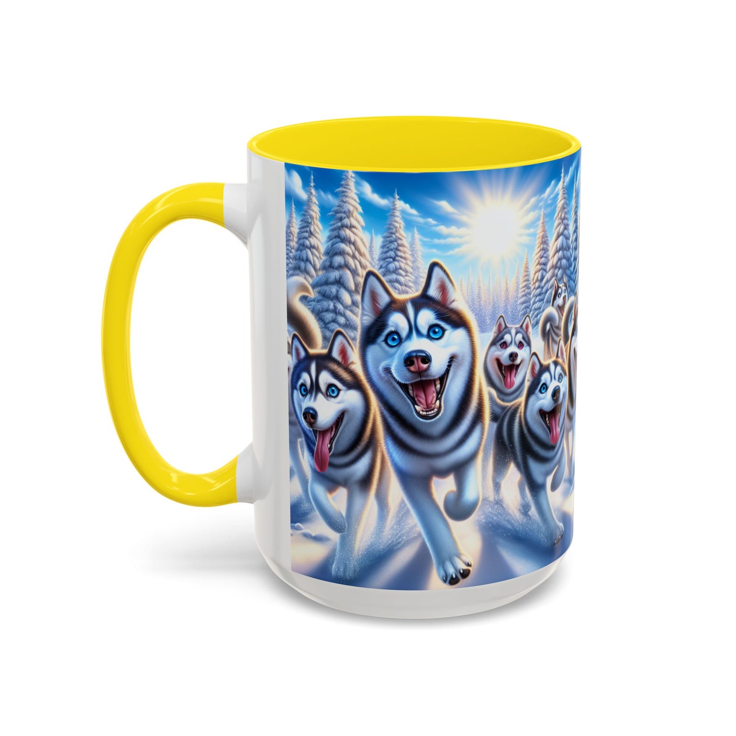 Siberian Husky Accent Coffee Mug - Perfect Gift for Dog Lovers