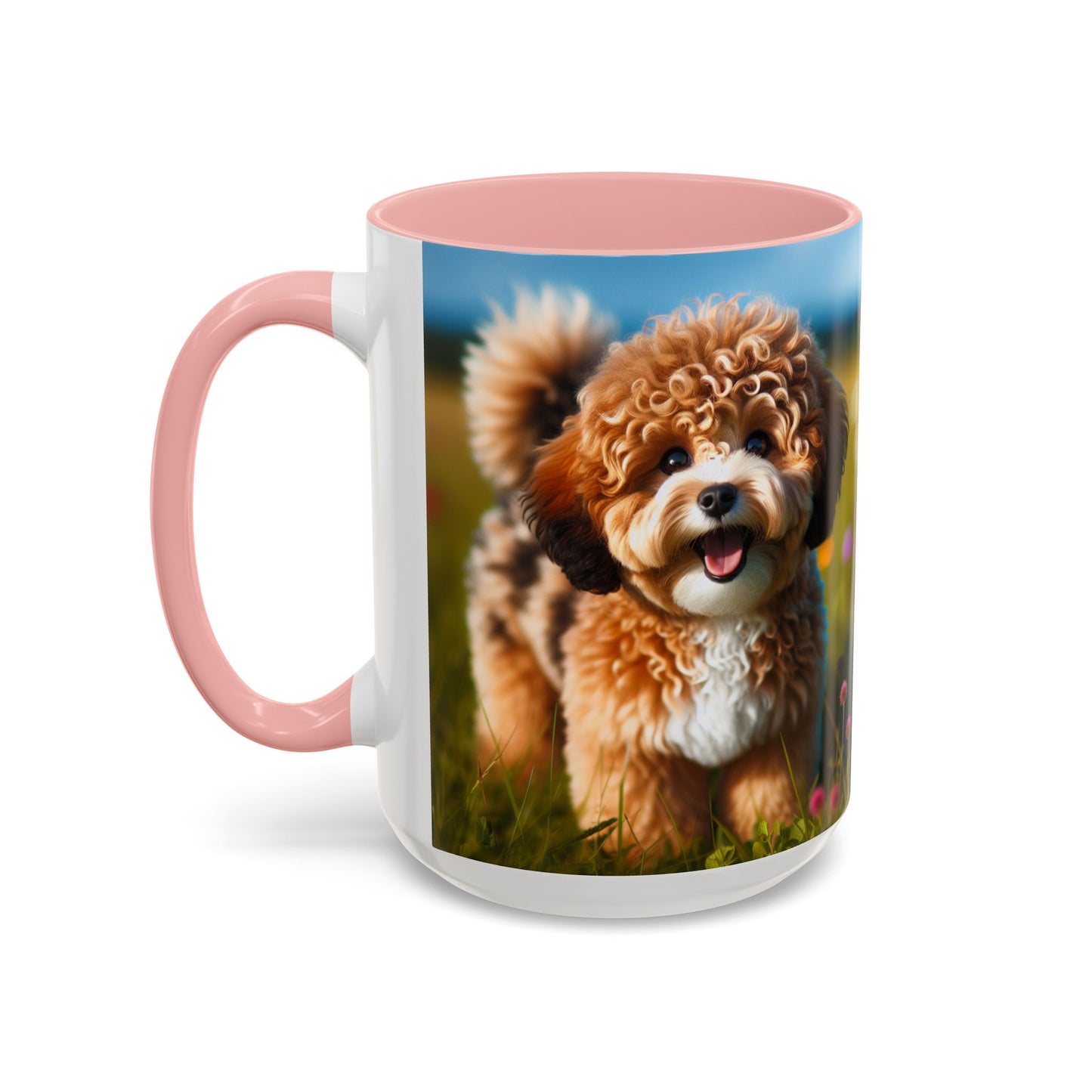Russkaya Tsvetnaya Bolonka Accent Coffee Mug - Perfect Gift for Dog Lovers
