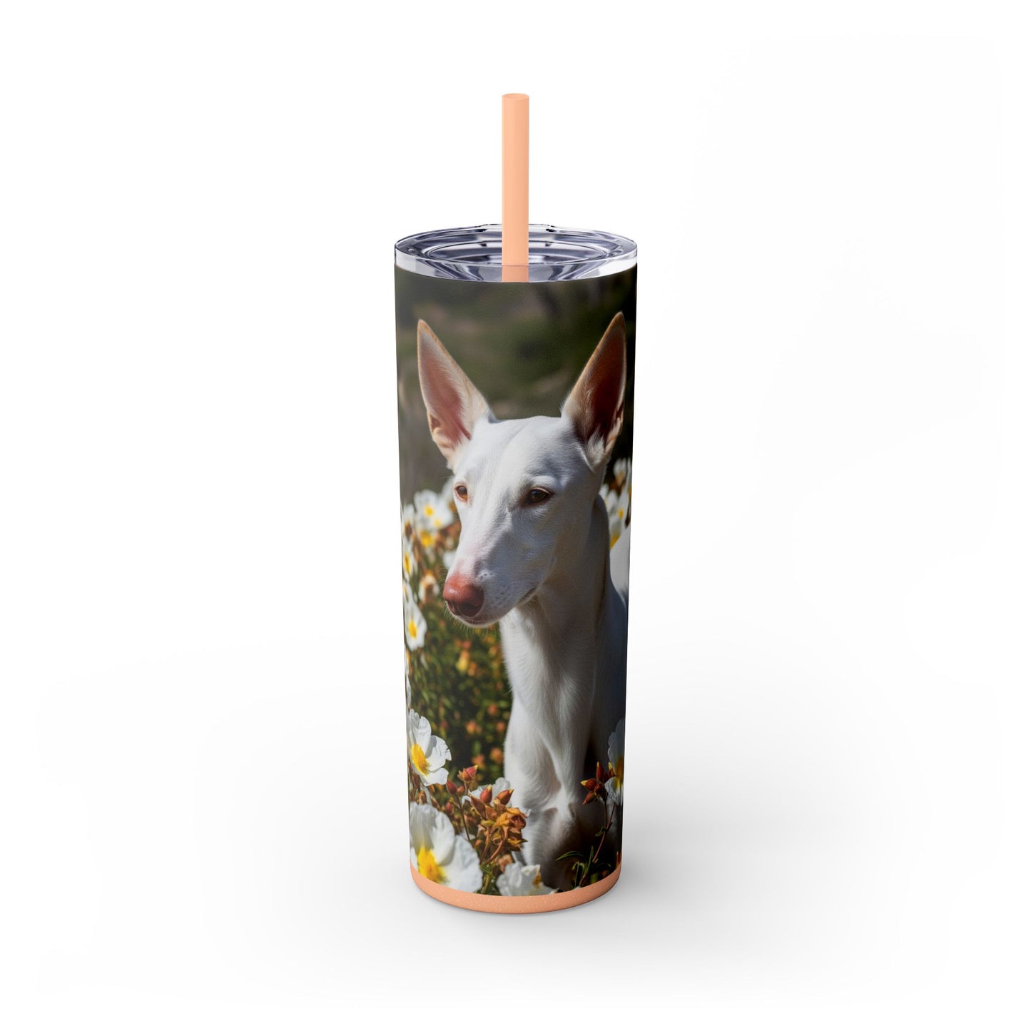 Ibizan Hound Tumbler with Straw, 20oz