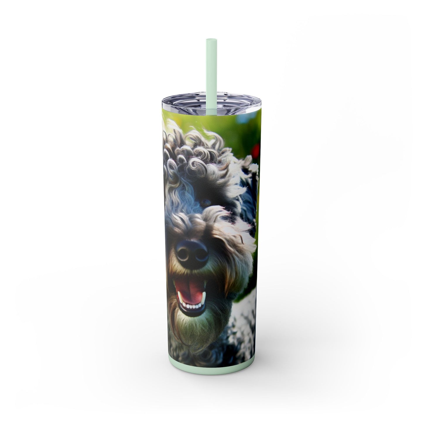 Kerry Blue Terrier Tumbler with Straw, 20oz