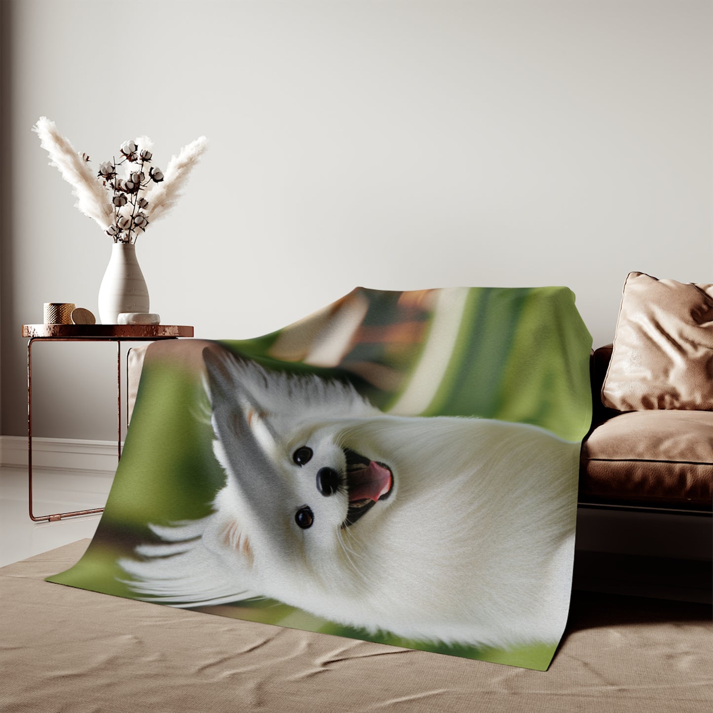 Japanese Spitz Sweatshirt Blanket