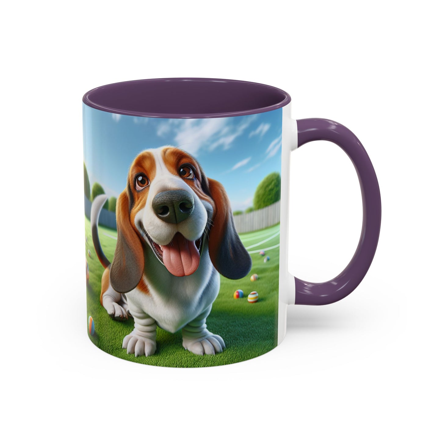 Basset Hound Accent Coffee Mug - Perfect Gift for Dog Lovers