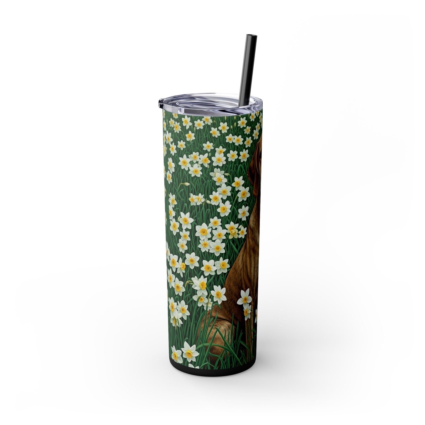 Porcelaine Tumbler with Straw, 20oz