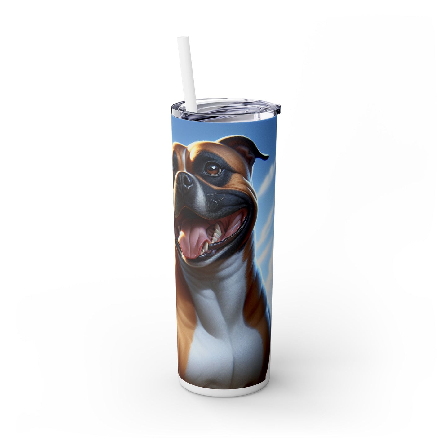 American Staffordshire Terrier Tumbler with Straw, 20oz